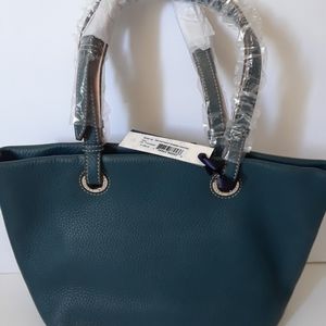 Dooney & Bourke Medium East/West Grommet Shopper in Teal